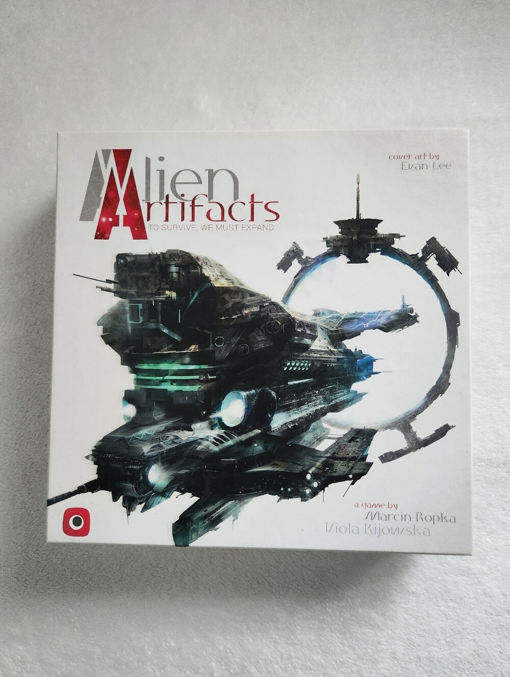 Alien Artifacts Board Game Portal Games Near Complete + Solo Variant 2017